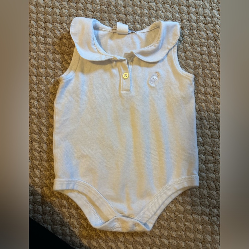TBBC white colored onesie 6-12m